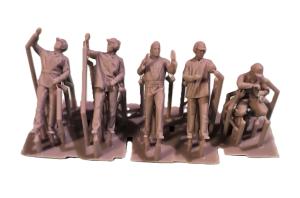 1970-1980 Flygvapnet Ground Crews, 5 x 3D Printed Figures 1:48