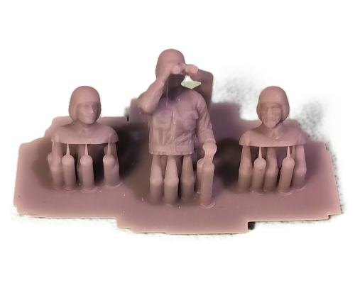 Swedish 1950-1960s m43 Uniformed Tank Crews, 3 x 3D Printed Figures 1:72