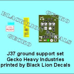 J37 Viggen Ground Suport Maintenance Set 1:48