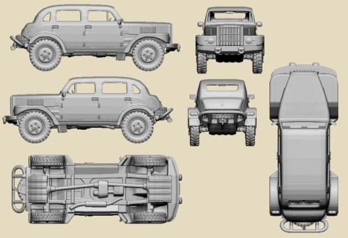 Volvo TP21 Raptgb 915 Sugga Radio Command Car, 3D Kit 1:72