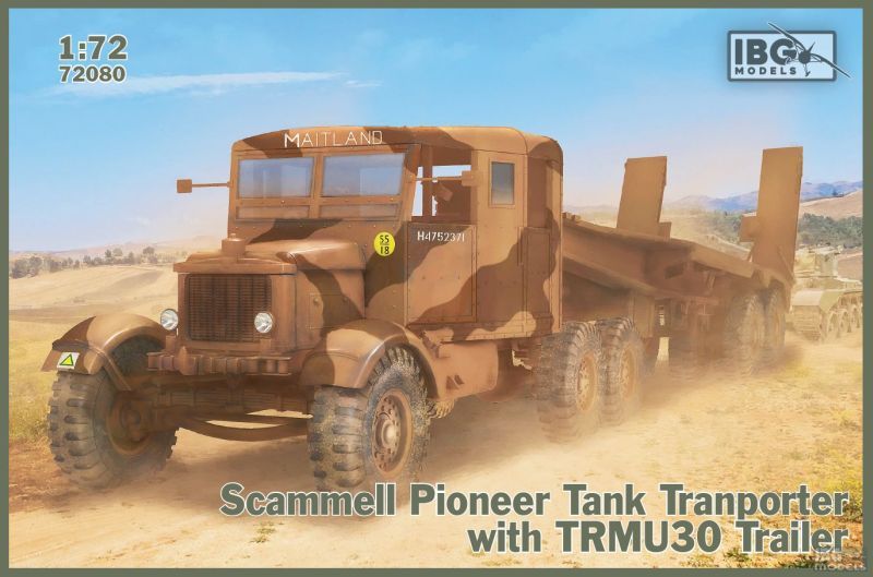 Scammell Pioneer Tank Transporter with TRMU30 Trailer 1/72