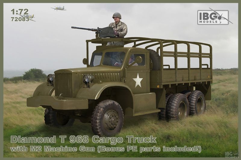 Diamond T 968 Cargo Truck with M2 machine gun (Bonus PE parts included) 1/72