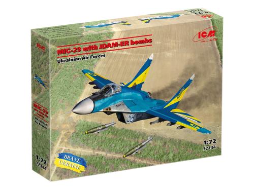 MiG-29 of Ukrainian Air Force with JDAM-ER bombs 1:72