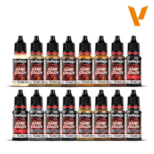 Game Color Leather and Metal set 16 x 18ml