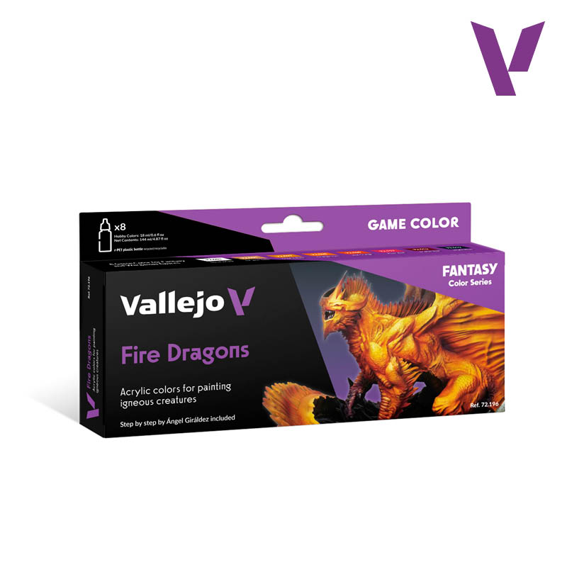 Game Color Fire Dragons set 8 x 18ml