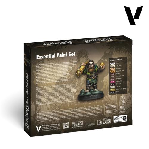 Vallejo Game Color: Essential Paint Set - Squidmar Miniatures (12x18ml)