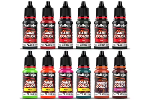 Vallejo Game Color: Special FX paint set . Squidmar Miniatures (12x18ml)