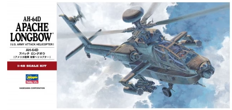 U.S. Army Attack Helicopter AH-64D Apache Longbow 1/48