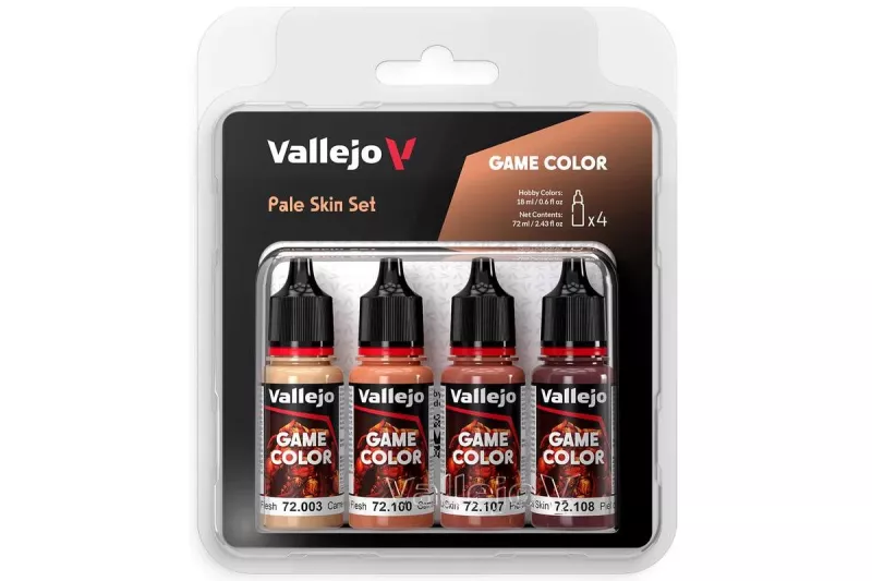 Vallejo Game Color, pale skin color set 4x18ml