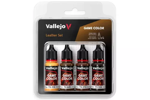 Vallejo Game Color, leather color set 4x18ml