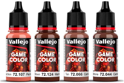 Vallejo Game Color: Dark Skin set (4x18ml)