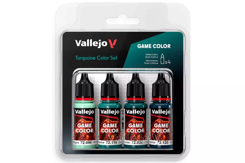 Vallejo Game Color: Turquoise  set (4x18ml)
