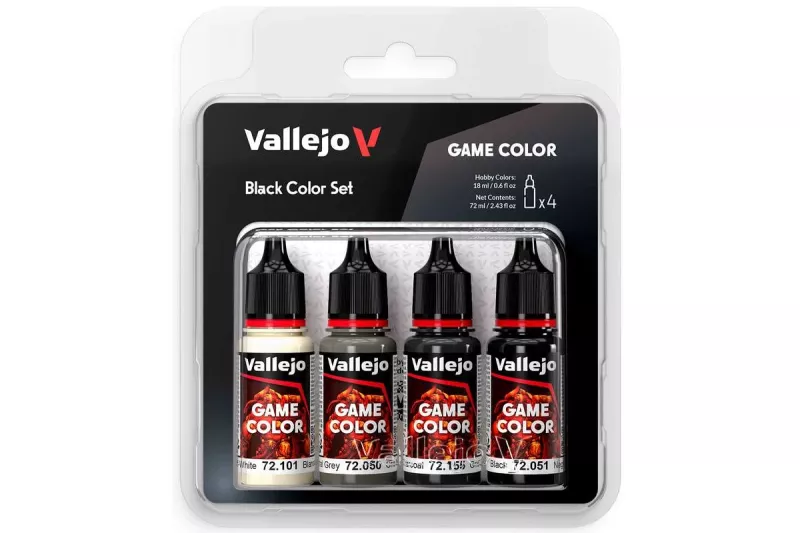 Vallejo Game Color: Black set (4x18ml)