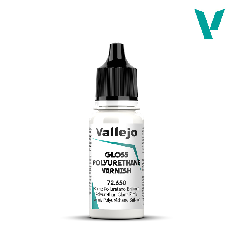 Vallejo Auxiliaries:  Polyurethane Gloss Varnish 18 ml