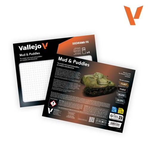 Vallejo Diorama FX: Mud & Puddles (2x35ml + 2x40ml)