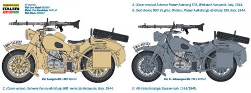 BMW German Military Motorcycle with side car 1/9