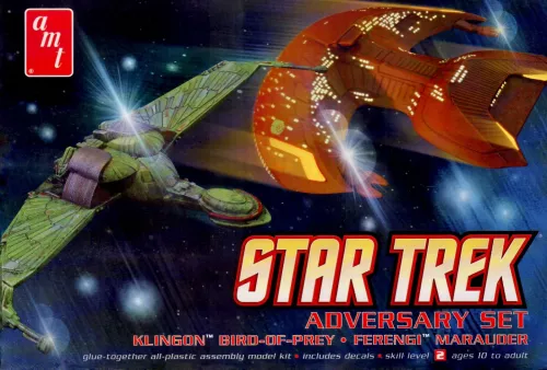 Star Trek Adversary Set Klingon Bird-Of-Prey - Ferengi Marauder 1:3300
