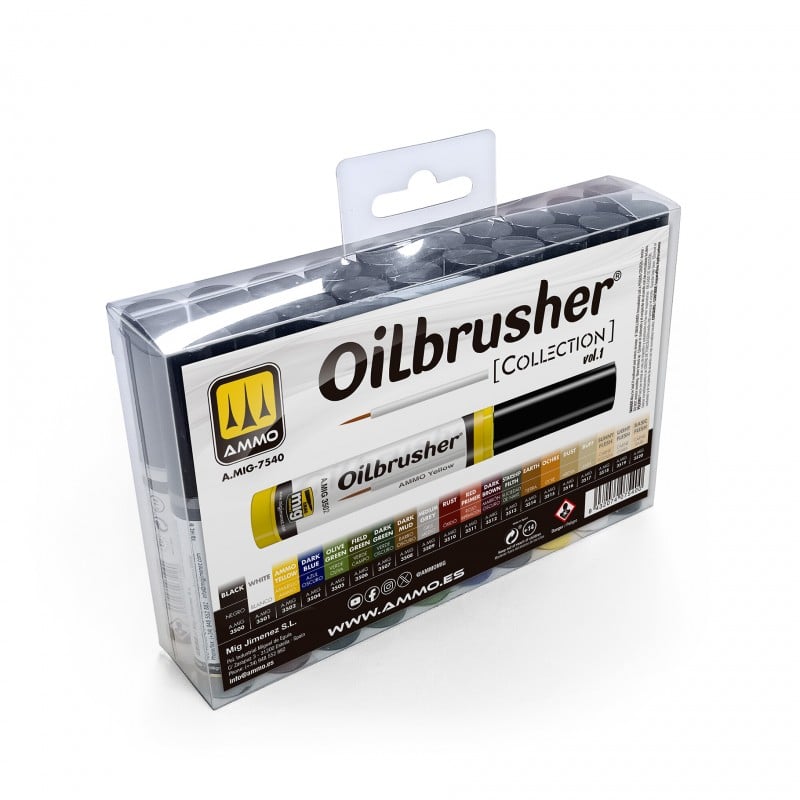 Ammo by Mig Jimenez: Oilbrushers Collection – Oilbrusher Vol.1 (20x10 ml)