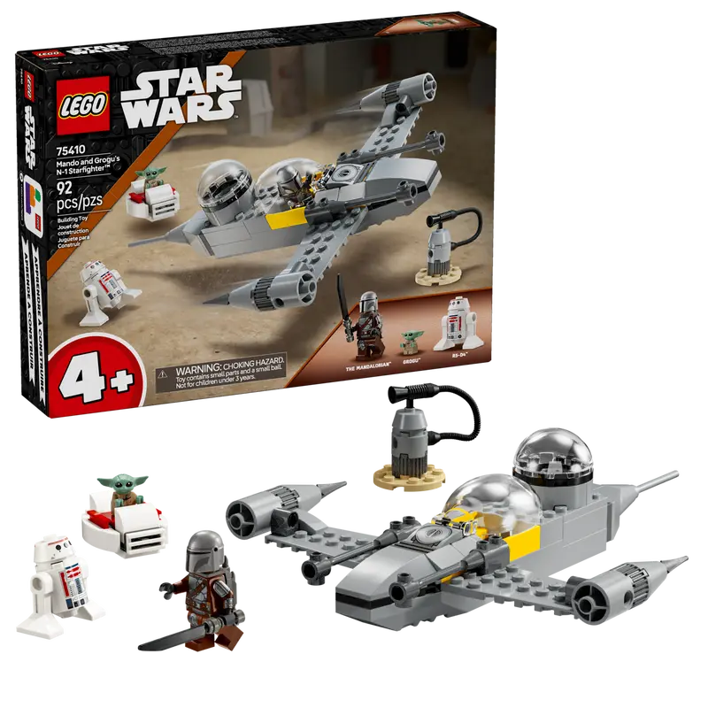 Lego Star Wars Mando and Grogu's N-1 Starfighter