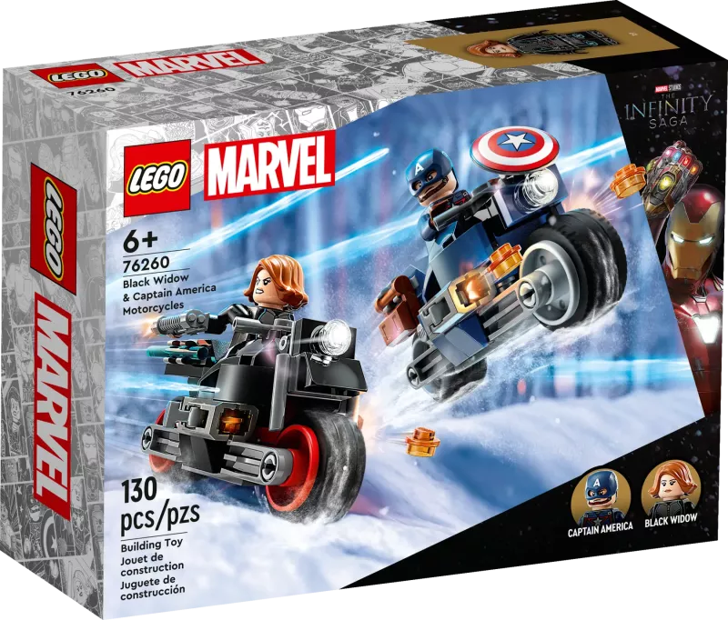 Lego Marvel - Black Widows & Captain Americas Motorcyklar