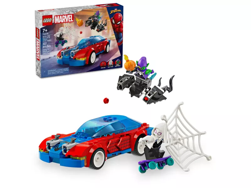 Lego Marvel - Spider-Mans Racerbil och Venom Green Goblin