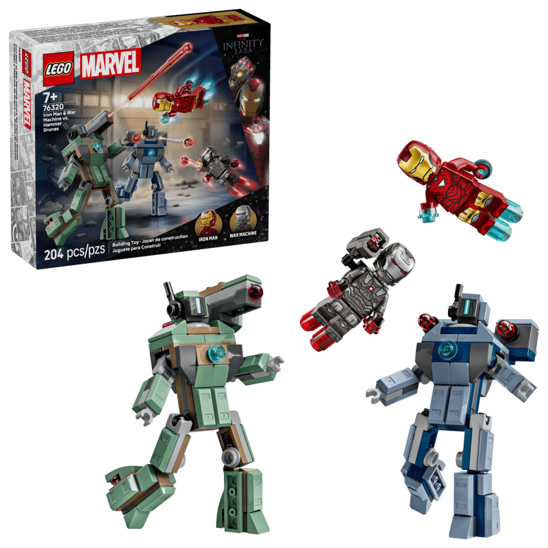 LEGO Super Heroes Iron Man & War Machine mot Hammer Drones 76320