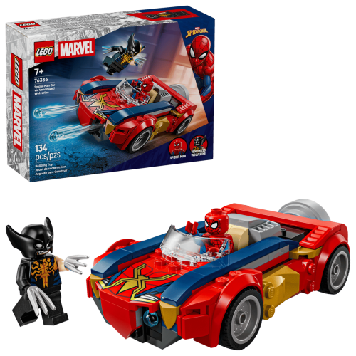 LEGO Super Heroes Spider-Mans bil mot venomifierad Wolverine 76336