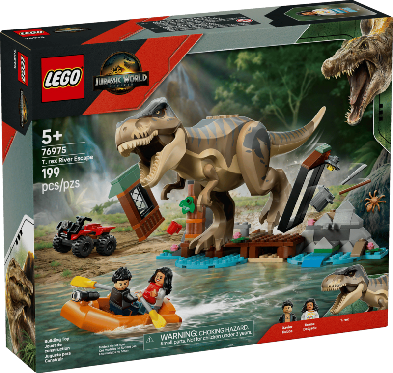 LEGO Jurassic World Flodflykt med T. rex 76975