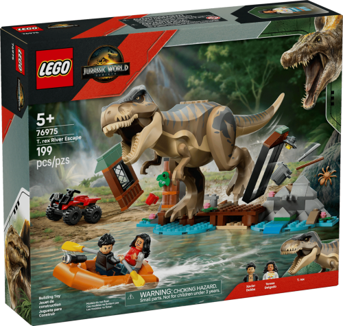 LEGO Jurassic World Flodflykt med T. rex 76975