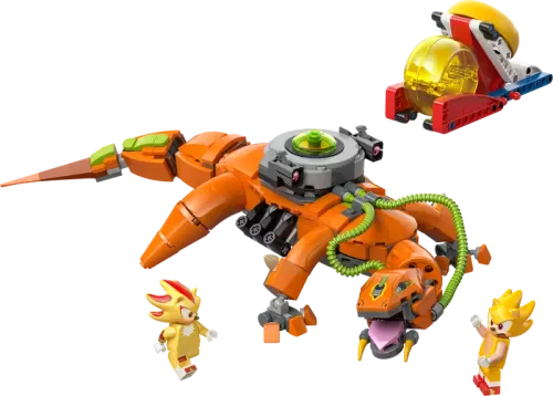 Lego Sonic Super Shadow mot Biolizard