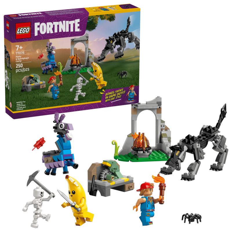LEGO Fortnite Peely och Sparkplugs Läger 77075