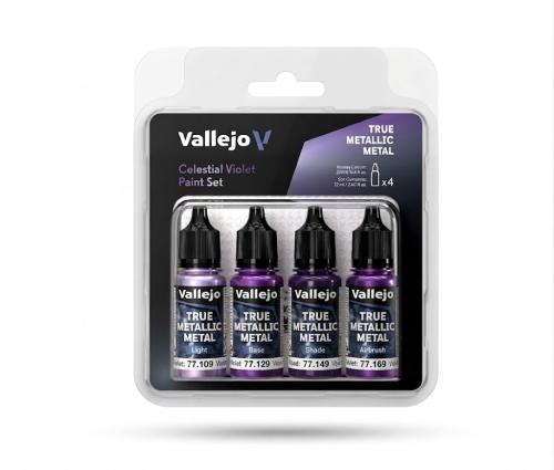 Vallejo True Metallic Metal: Celestial Violet Paint Set (4x18ml)