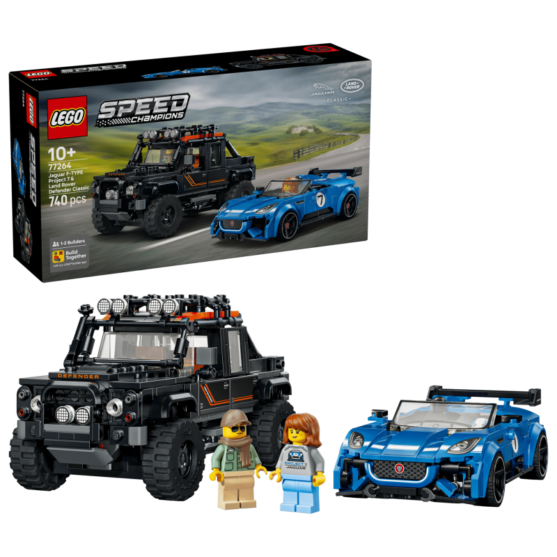 LEGO Speed Champions Jaguar Project 7 och Land Rover Defender 77264