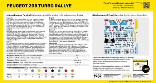 Peugeot 205 Turbo Rally 1/43