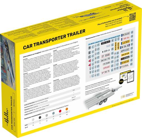 CAR TRANSPORTER TRAILER 1/24