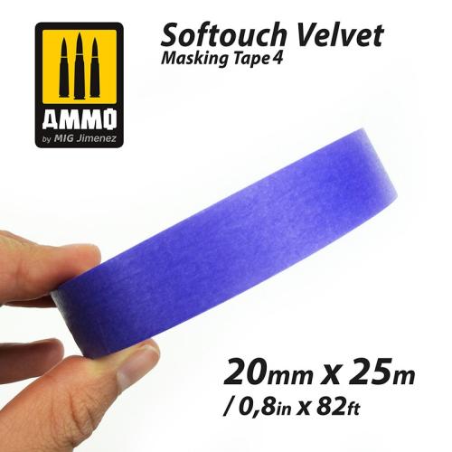 Softouch Velvet Masking Tape #4 (20mm x 25M)