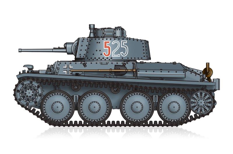 German Pz.Kpfw. 38(t) Ausf.E/F 1/72