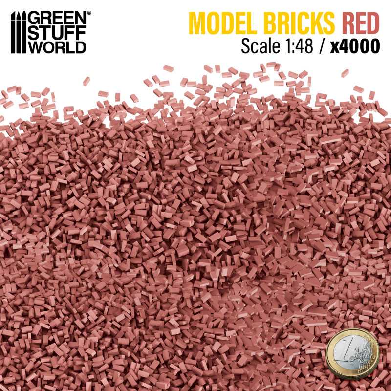 Miniature Bricks - Red x4000 1:48