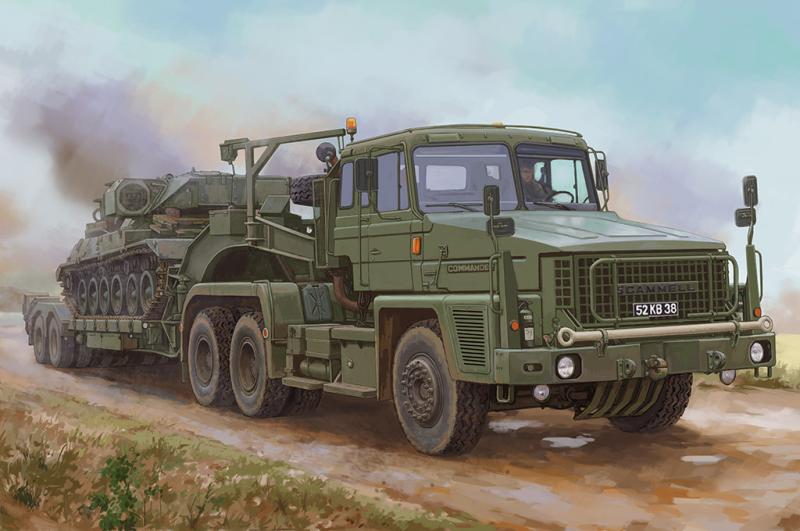 Scammell Commander with 62 tonne Crane Fruehauf semi-trailer 1/35