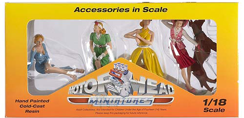 Vintage Vixens #1 Set of 4 1/18