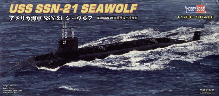 SNN-21 Seawolf Attack Sub 1/700