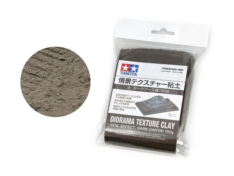 Diorama Texture Clay (Soil Effect, Dark Earth)150g
