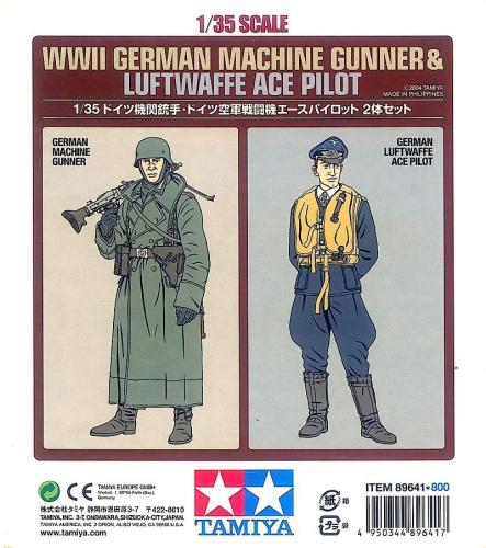 WWII German Machine Gunner & Luftwaffe Ace Pilot 1/35