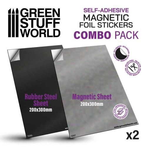 Magnetic Sheet COMBO - Self Adhesive