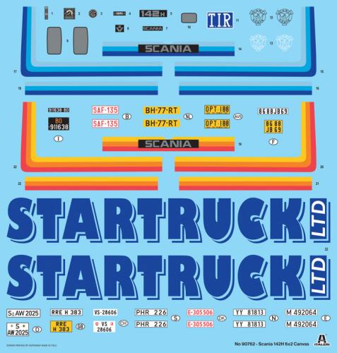 Scania 142H 6x2 Canvas 1:24