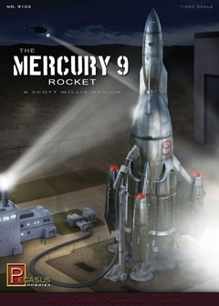 Mercury 9 Rocket 1/350