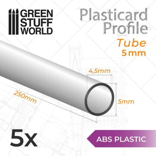 ABS Plasticard - Profile TUBE 5mm