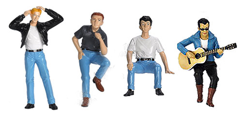 Hot Rodders #1 Set of 4 1/18