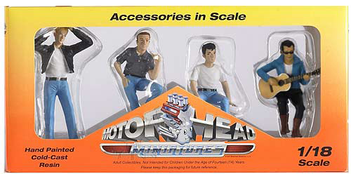 Hot Rodders #1 Set of 4 1/18