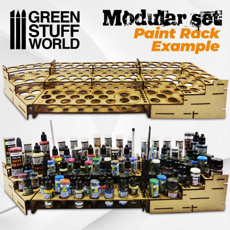 Configurable Paint Rack Modular Paint Rack - FRONT